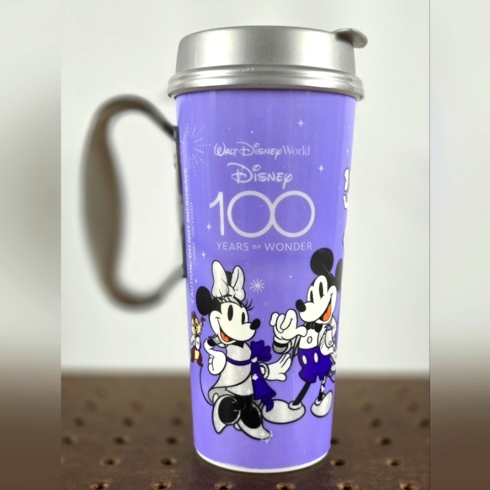 Walt Disney World 100 Years Wonder Mickey Minnie Mouse Souvenir Refillable Cup